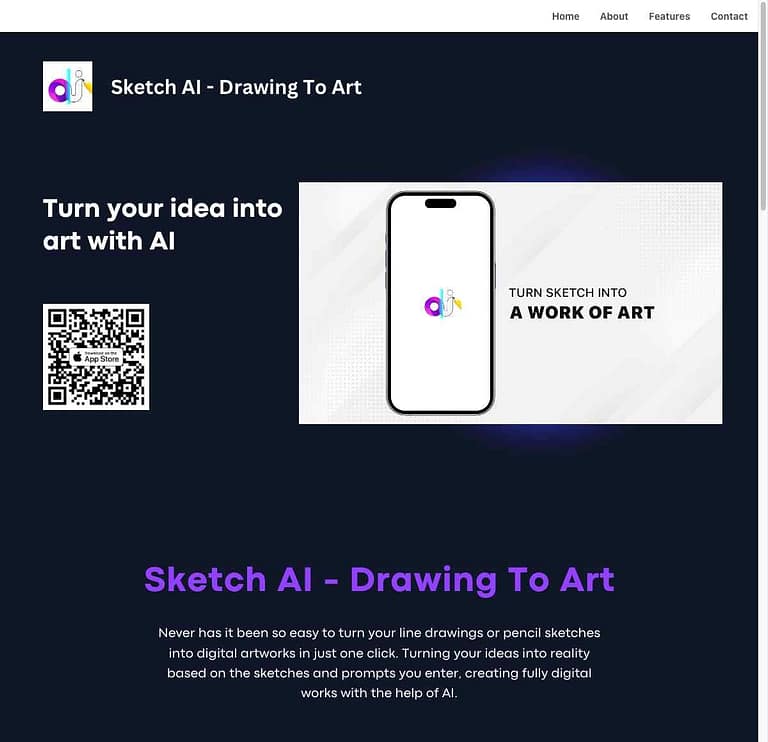 Preview of AI Music Generator Website